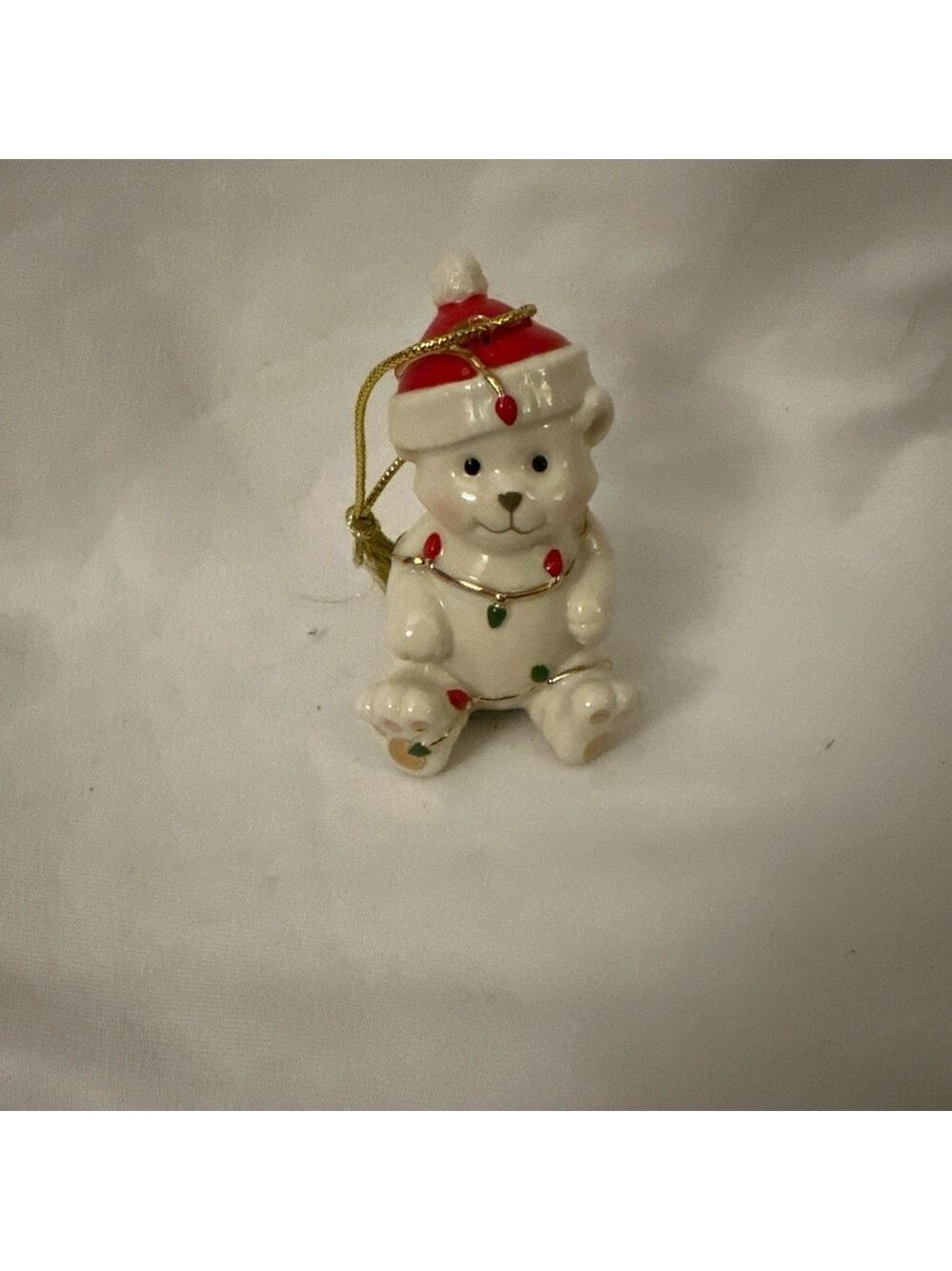 (2) Lenox Santa Ornament 2017 Very Merry 3" Porcelain Christmas Holiday 856361 - Picture 2 of 6